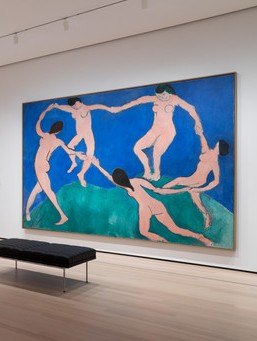 Henri Matisse, Dance (I), hanging in a gallery